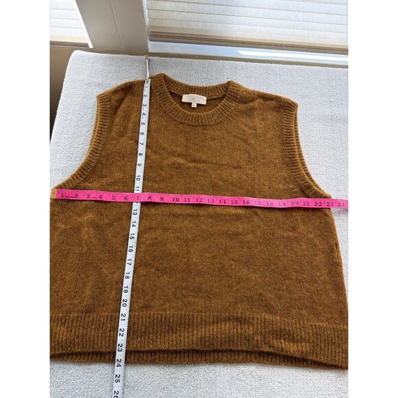 Sézane Samuel JumperMustard Knit Sleeveless Sweater Vest XXL - Picture 7 of 11